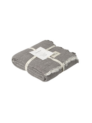 Покривало Lotus Home - Larna muslin anthracite 160*200