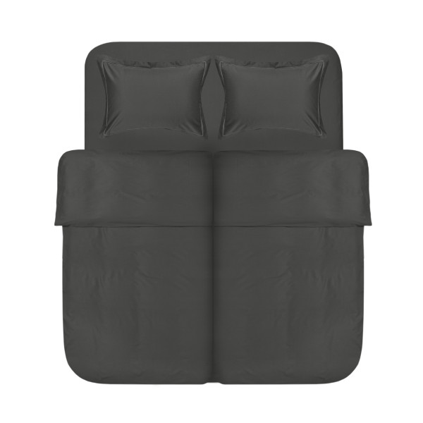 Постільна білизна сатин Lotus Home - Dakota Modern антрацит сімейний