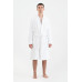 Халат-кімоно unisex Lotus Home - Bold Microcotton white махровий M