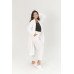 Халат-кімоно unisex Lotus Home - Bold Microcotton white махровий M