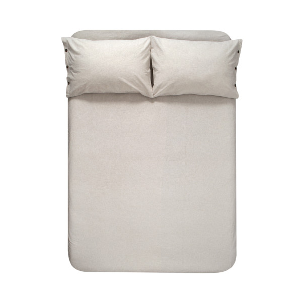 Простирадло з наволочками Lotus Home Washed Cotton - Kahve-bej 260*280 Простирадло з наволочками Lotus Home Washed Cotton - Kahve-bej 260*280