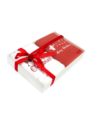 Набір рушників Lotus Home Christmas - Wineglass 50*90 (2од.)