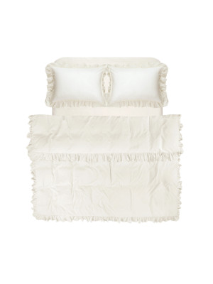 Постільна білизна Lotus Home Washed cotton - Kansas fly масляний євро