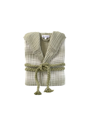 Халат Lotus Home - Lilya muslin olive L/XL