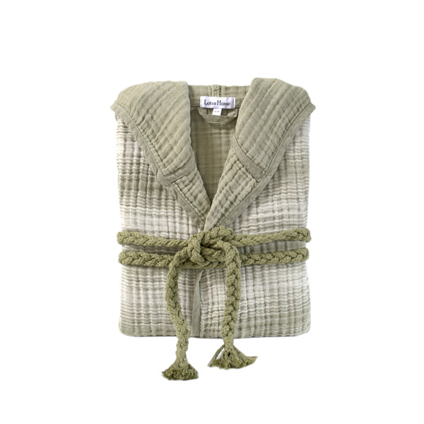 Халат Lotus Home - Lilya muslin olive L/XL Халат Lotus Home - Lilya muslin olive L/XL