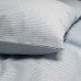 Постільна білизна Lotus Home - Premium Percale Stripe блакитний сімейний