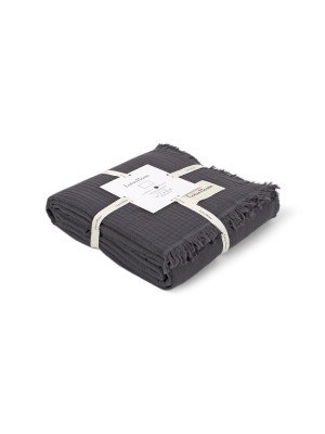 Покривало Lotus Home - Napa muslin anthracite 200*220