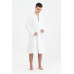 Халат-кімоно unisex Lotus Home - Bold Microcotton white махровий L