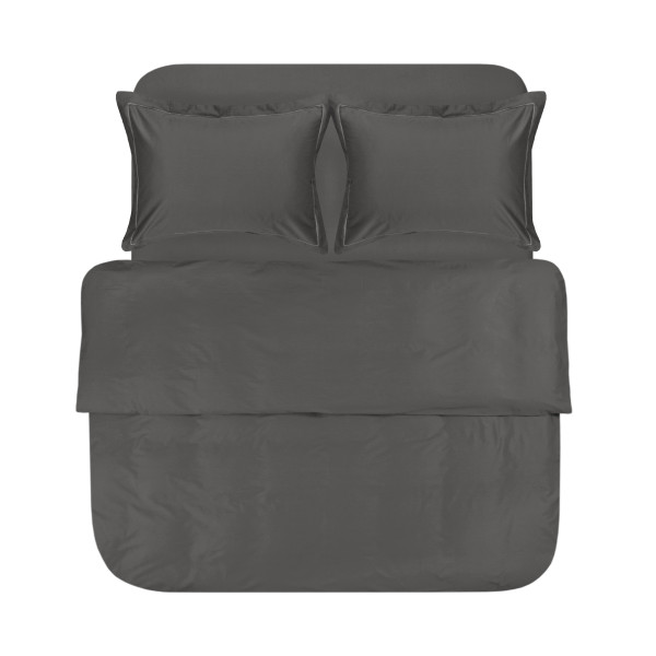 Постільна білизна сатин Lotus Home - Dakota Modern антрацит євро Постільна білизна сатин Lotus Home - Dakota Modern антрацит євро