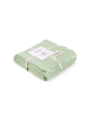 Покривало Lotus Home - Napa muslin pistachio 200*220