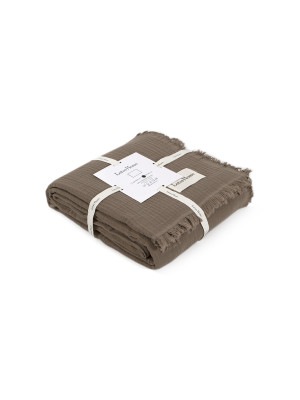 Покривало Lotus Home - Napa muslin brown 200*220