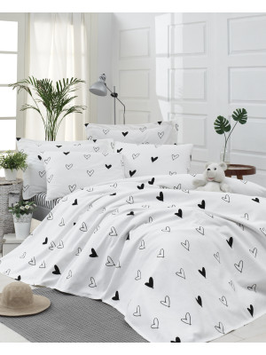 Покривало піке Lotus Home Perfect - Juddy білий 160*235