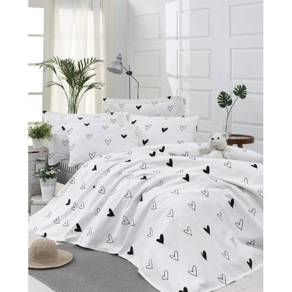 Покривало піке Lotus Home Perfect - Juddy білий 160*235 Покривало піке Lotus Home Perfect - Juddy білий 160*235