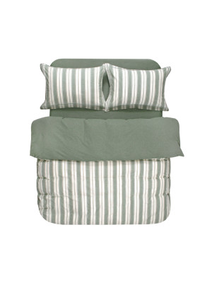Постільна білизна Lotus Home - Edmonta green полуторний