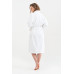 Халат махровий unisex Lotus Home - Basic Line white XL