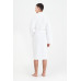 Халат махровий unisex Lotus Home - Basic Line white XL