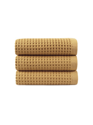 Рушник Lotus Home - Waffle mustard гірчичний 70*140