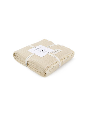 Покривало Lotus Home - Napa muslin beige 200*220