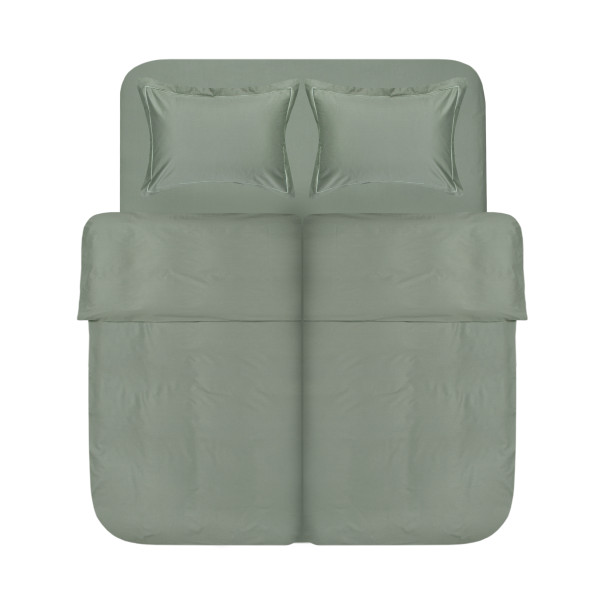 Постільна білизна сатин Lotus Home - Dakota Modern оливковий сімейний