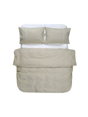Постільна білизна Lotus Home - Premium Percale Stripe хакі євро