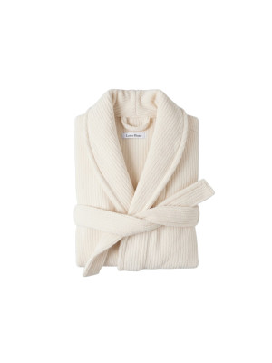 Халат unisex Lotus Home - Bold New Microcotton off white махровий L
