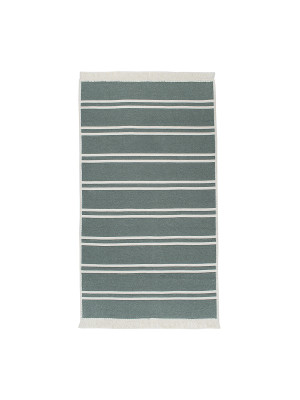 Килим Lotus Home - Infinity Stripe оливковий двосторонній 80*150