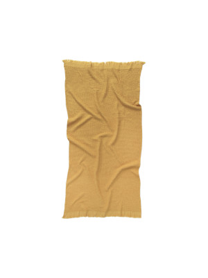 Рушник Lotus Home - Rius mustard гірчичний 90*170