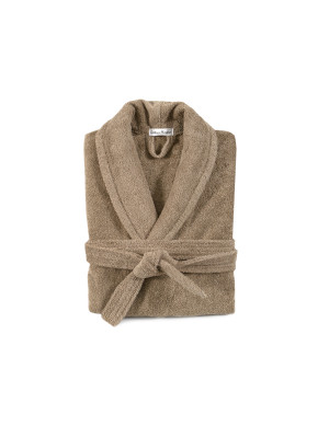 Халат махровий unisex Lotus Home - Basic New Line бежевий 3XL