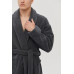 Халат unisex Lotus Home - Bold New Microcotton antrasit махровий L