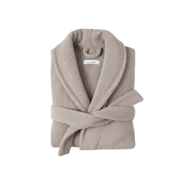 Халат unisex Lotus Home - Bold New beige махровий M