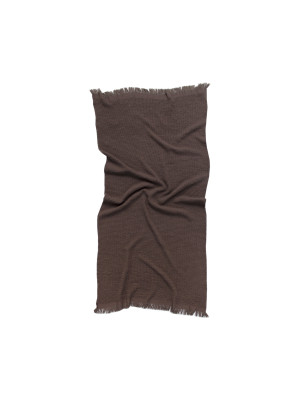 Рушник Lotus Home - Rius dark brown темно-коричневий 90*170