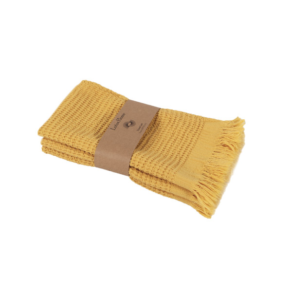 Набір рушників Lotus Home - Rius mustard гірчичний 30*50 (3 од.) Набір рушників Lotus Home - Rius mustard гірчичний 30*50 (3 од.)