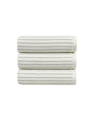 Рушник Lotus Home Готель Premium - Microcotton Stripe Ecru-Sage 90*150 550 г/м²
