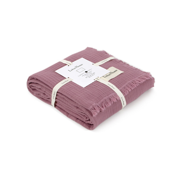 Покривало Lotus Home - Napa muslin lilac 200*220