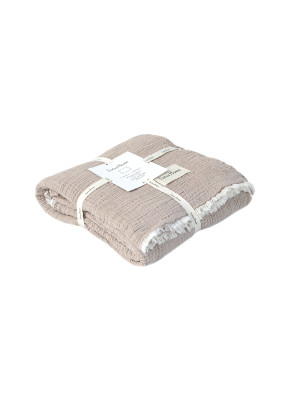 Покривало Lotus Home - Larna muslin beige 160*200