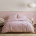 Постільна білизна Lotus Home - Premium Percale Stripe рожевий сімейний