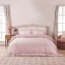 Постільна білизна Lotus Home Washed cotton - Kansas fly plus рожевий євро