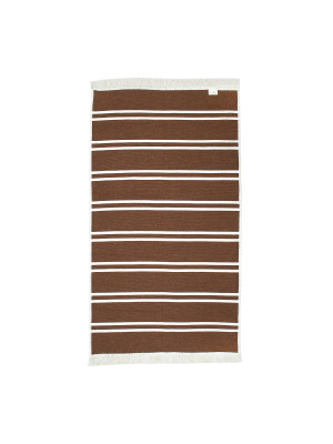 Килим Lotus Home - Infinity Stripe цегляний двосторонній 80*150