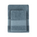 Рушник махровий Lotus Home - Dena navy сіро-синій 50*90
