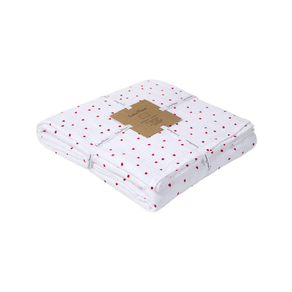 Покривало (простирадло) muslin Lotus Home - Molly Heart 220*240