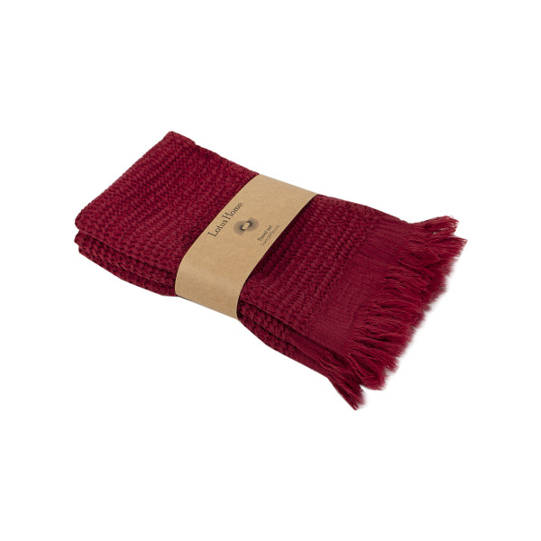 Набір рушників Lotus Home - Rius red червоний 30*50 (3 од.)